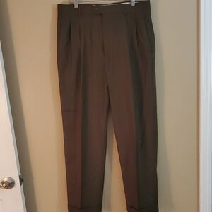 Louis Raphael Men's Dark Brown Dress Pants
